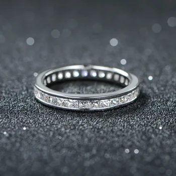 YVV47 S925 Argint zircon set doamna inel femei propunere de nunta inel de logodna