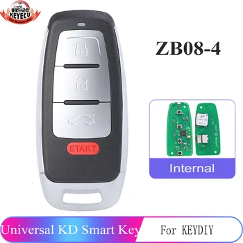ZB08-4 KEYDIY Universal 3+1 Butoane Cheie Inteligentă pentru KD-X2 Cheie de Mașină de la Distanță de Înlocuire se Potrivesc pentru Mai mult de 2000 de Modele