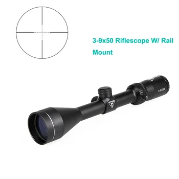 ZBURA RECHIN Tactice 3-9x50 vânătoare domeniul de aplicare reglabil riflescope vedere optic domeniul de aplicare pentru pusca w/11mm 20mm Rail Mount gz10334