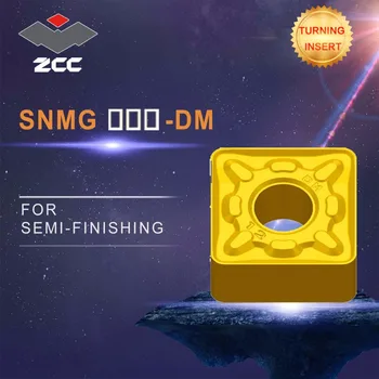 ZCC.CT cnc insertii 10buc/lot SNMG 120412 SNMG1204 DM strung instrumente de tăiere acoperită carbură cimentat de cotitură insertii de otel finisare