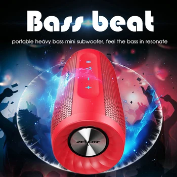 ZEALOT Portabil în aer liber Subwoofer Stereo Card TF Microfon Wireless Bluetooth Speaker