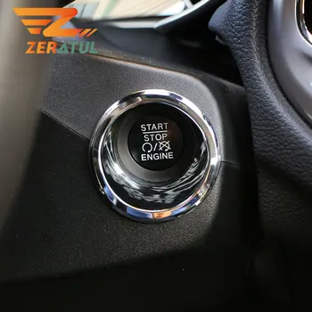 Zeratul Auto de Aprindere a Comutatorului cu Cheie Decor Inel Cerc Ornamente Autocolante pentru Jeep Compass 2017-2020 Renegat-2020 Accesorii