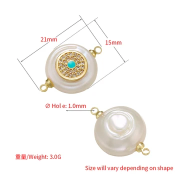 ZHUKOU cristal pearl pandantiv și un conector pentru femei lucrate manual DIY colier cercei bratara face accesorii model:VD606 VS420