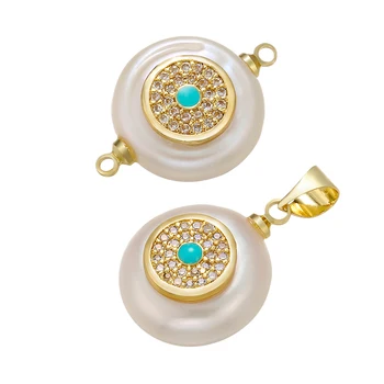 ZHUKOU cristal pearl pandantiv și un conector pentru femei lucrate manual DIY colier cercei bratara face accesorii model:VD606 VS420