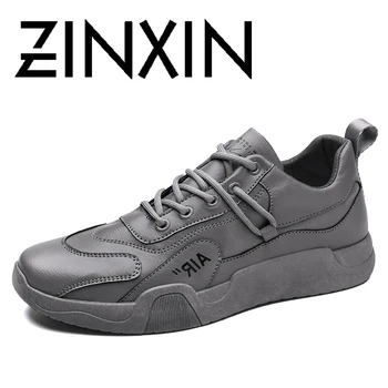 ZINXINCow Piele De Căprioară Piele De Sex Masculin În Aer Liber Adidasi Pantofi Pentru Bărbați Adulți Non-Alunecare Casual Militar Armata Toamna Mozaic Încălțăminte