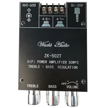 ZK-502T TPA3116D2 Bluetooth 5.0 Subwoofer Amplificator de Bord 2.0 Canal de Mare Putere o Stereo Bord Amplificator 2X50W
