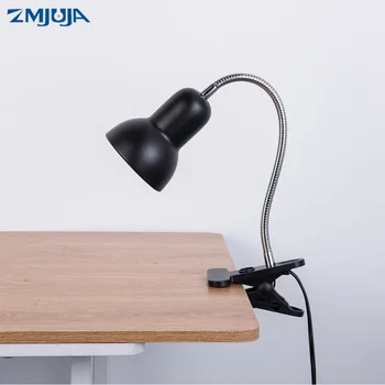 ZMJUJA Noi Reglabil Lampa de Birou LED e27 lumina Cu Clip Comutator de 360 de Grade Răsucite Metalice Flexibile Tuburi de birou led-uri lumini de Lectură