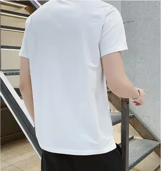 ZNG 2020 Nouă Bărbați T-shirt Amuzant Print T camasa Barbati Brand Vara Gât Rotund Alb de Bumbac cu mânecă Scurtă Tricou Homme