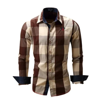 ZOGAA 2020 Nou Plaid Shirt Mens Lungă Maneca Cămașă Toamna Iarna Slim Fit Haine Casual Tricouri de Bumbac Plus Dimensiune Bărbați Topuri Tricouri