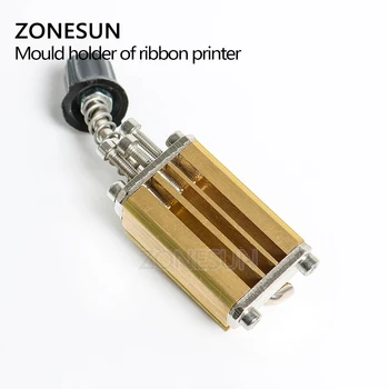 ZONESUN Mucegai titularul LT-50D panglică printer dispozitiv de codificare căldură capul de ștanțare imprimantă termică bloc de imprimantă scrisoare mor pestera