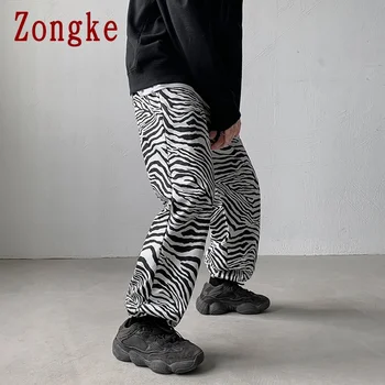 Zongke Leopard Pantaloni Harem de Bărbați Japonezi Streetwear Joggeri Bărbați Pantaloni Harajuku pantaloni de Trening Barbati Haine Hip Hop Pantaloni 2XL 2021