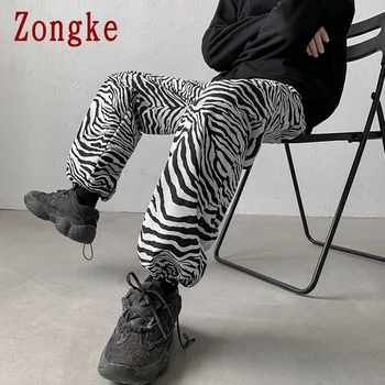 Zongke Leopard Pantaloni Harem de Bărbați Japonezi Streetwear Joggeri Bărbați Pantaloni Harajuku pantaloni de Trening Barbati Haine Hip Hop Pantaloni 2XL 2021