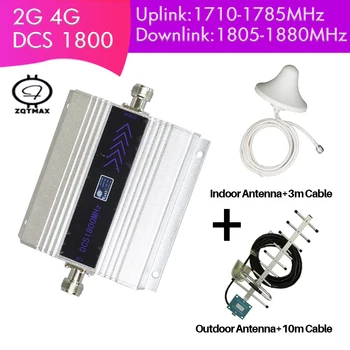 ZQTMAX 4g lte mobile amplificator de semnal dcs 1800mhz 2g gsm 1800 amplificator de semnal cu antena Yagi si antena omni