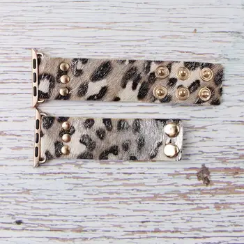 ZWPON 2019 Moda din Piele de Leopard Ceas Trupa Femei Snap Butonul Polka Dot Accesorii Ceas Brățară en-Gros