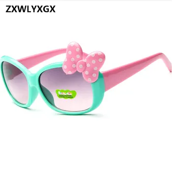 ZXWLYXGX 2018 Copiilor Destul de Ochelari de Fata Aliaj ochelari de Soare Fashion Boy Fata de Copil Clasic de Epocă ochelari de Soare Drăguț