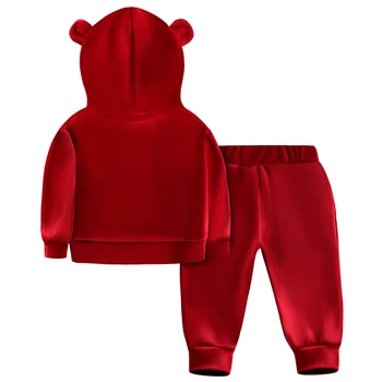 Îmbrăcăminte pentru copii Seturi Pentru Băieți și Fete de Toamnă de Primăvară de Desene animate pentru Copii Solide Tricou Pantaloni Sport Costume din Două piese Baby Girl Haine