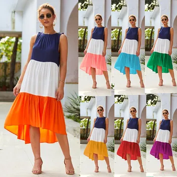 îmbrăcăminte UVRCOSclothing OLWPIRNCESS Moda Noua de Vânzare Fierbinte de Vară 2020 Despicare Rochie