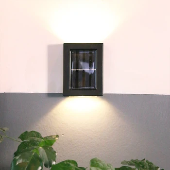 În aer liber Lumina de Perete rezistent la apa 2 LED-uri Industriale Grădină în aer liber Lampa Solara LED Drum lampă de iluminat moderne Impermeabil Perete de Lumină