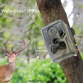 În aer liber Traseul Camera 12MP HD 1080P IP56 Impermeabil Jocul Wild Scouting Dash Cam Cu 120 de Grade Unghi Larg de Lentile Și Viziune de Noapte
