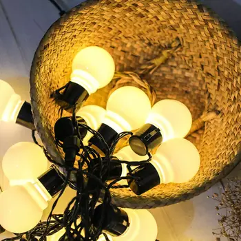 În aer liber Șir de Lumini Zână LED Mingea Șir de Lumini Impermeabil pentru Pomul de Crăciun Nunta Acasă Decor Interior Alimentat de la Baterie