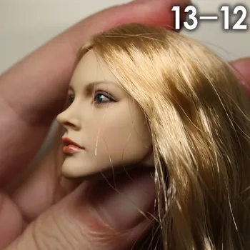 În stoc 1/6 scară KUMIK 13-12 Avril Lavigne Acțiune Figura model de cap cu păr blond for12 inch corpului feminin
