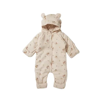 ÎN STOC 2020 Toamna și Iarna KS Același Stil Baby pentru Copii cu mânecă Lungă Full-print Matlasate cu Gluga, Salopeta Cald Exterior DOWSuit