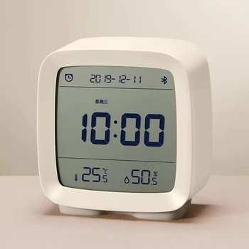 În stoc Youpin Cleargrass Bluetooth Ceas cu Alarmă inteligent de Control de Umiditate și Temperatură Display Ecran LCD Reglabil Veioza