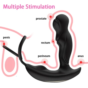 Încălzire Sex Masculin, Prostata Pentru Masaj Vibrator Anal Plug Din Silicon Rezistent La Apa Anus Stimulator Buttplug Intarziere Ejaculare Inel Jucărie Pentru Bărbați