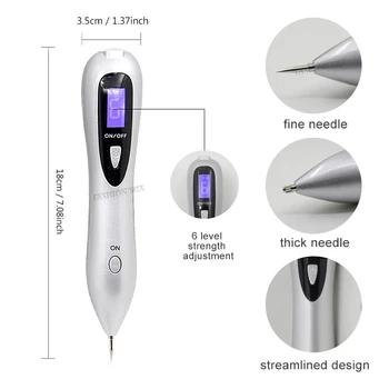 Îndepărtarea Cu Laser Mole Pen Neg Plasmă Remover Instrument De Frumusete De Îngrijire A Pielii De Porumb Pistrui Tag Nev Întuneric Varsta Matura Loc De Tatuaj Electric Set
