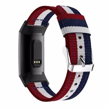 Înlocuitor Pentru Fitbit Charge 4 Banda de Tesatura de Nailon Curea Trupa Interschimbabile Smart Fitness Banda de Ceas Cu Inox pentru Charge3