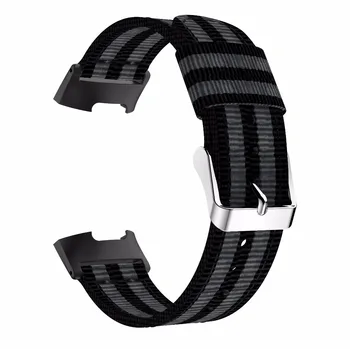 Înlocuitor Pentru Fitbit Charge 4 Banda de Tesatura de Nailon Curea Trupa Interschimbabile Smart Fitness Banda de Ceas Cu Inox pentru Charge3