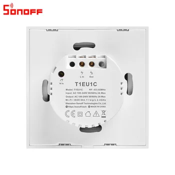 Înlocuitor Pentru Google Acasa Sonoff T1 86 1/2/3 gasca TX 433Mhz RF RC Wifi Smart switch Comutator de Perete Standard UE