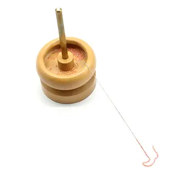 Șirag de mărgele de lemn Spinner Loader Castron Șir de Margele de Semințe Lanț Instrument Bijuterii + 2 Ace excelent economizor de timp înșirare de mărgele instrument