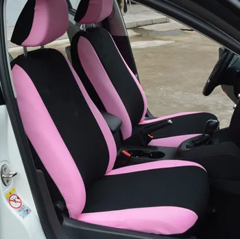 Țesătură de poliester Universal Huse Auto pentru Femei Set Complet Roz Fluture Brodat Universal se Potrivesc cele Mai multe Scaune de Masina, Stil Nou